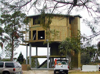 Elevated Home Coastal Stilt Piling House Construction By Topsider