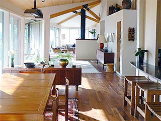 Contemporary Homes Interior Floor-to-Ceiling Window Design