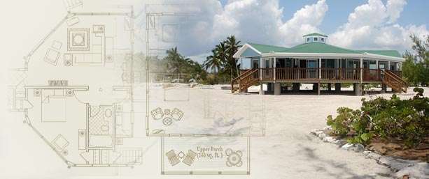 Oceanfront Bahamas Stilt Home | Elevated Coastal Living with Panoramic Views Oceanfront Topsider home in South Andros, Bahamas built on short pilings for stability and flood safety. Features hurricane-proof construction, panoramic 360° ocean views, and luxury design. Perfect for Online House Plans, Piling, Stilt & Pier Homes, Pedestal Homes, and Octagon Homes.