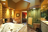 Deluxe Master Bathroom with Glass Shower