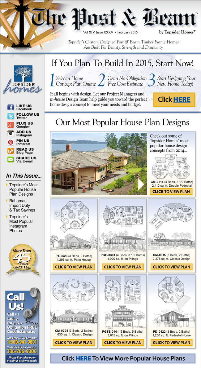 Topsider Homes December 2014 eNewsletter