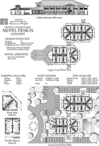 Commercial Floor Plan COMM-Motel-Guest-Rooms-Lobby-Suites-Floor-Plan